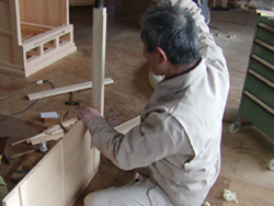 仏壇の製造工程:木地
