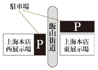 上海本店：駐車場のご案内